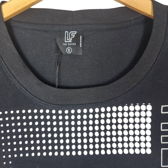 LF The Brand Graphic T-Shirt Black White Short Sleeve S 100% Cotton - Picture 3 of 7